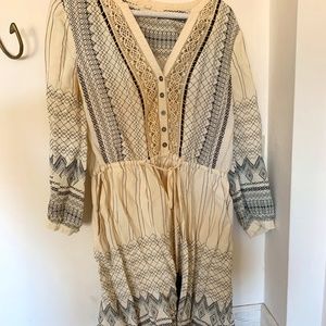 Anthropologie Tunic Dress with slip